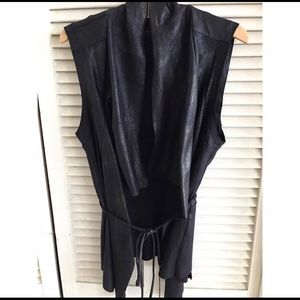 Zara suede-like soft fashion vest